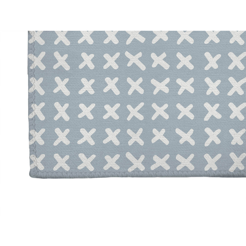 Cross Non-Slip Outdoor Rug, Runner 2'6" x 8'