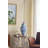 7.9x4 Gold Rabbit Pillar Candle Holder with Clear Glass Hurricane Shade