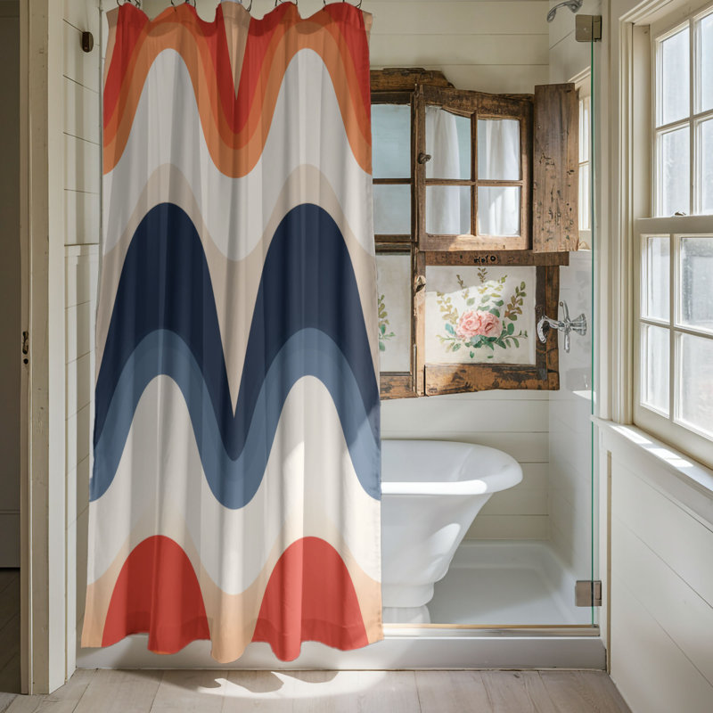 Diverse Patterns - Premium Shower Curtain, 74"H x 71"W