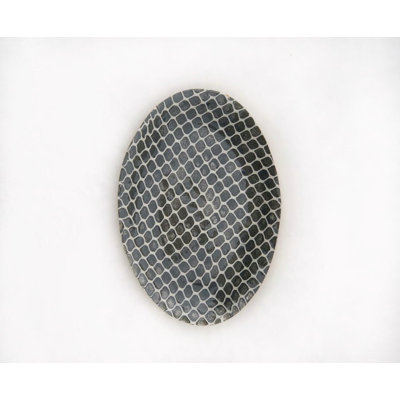 Charcoal Handmade Stoneware Salad/Dessert Plate
