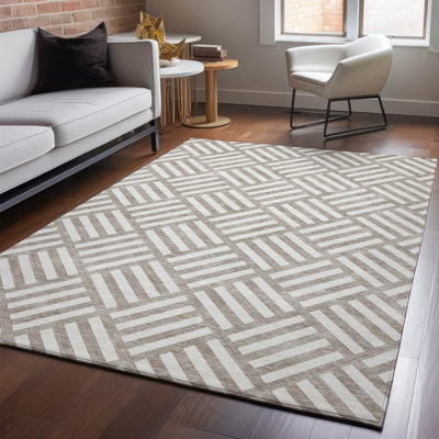 Premium Machine Washable Cerrito Taupe Rug