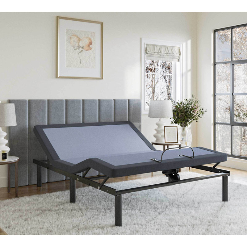 Queen Adjustable Bed Base Os25, Including Massage & 15.33 In. Tall Product Os25 With Head Foot Positioning, Programmable Memory