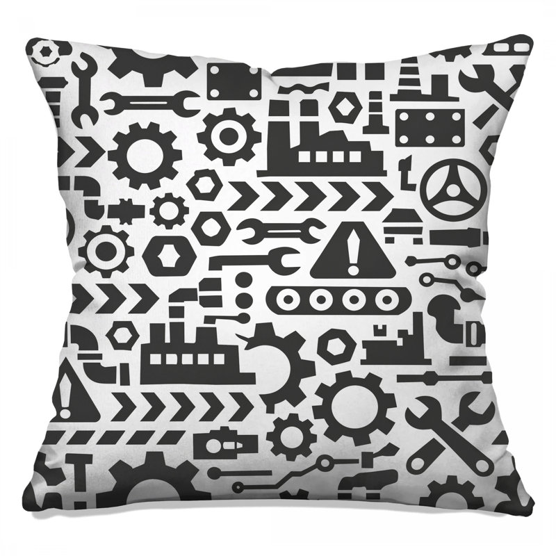 Coussins décoratifs Industrial Tools, 14 x 14 inches