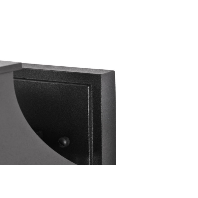 Austen Collection Outdoor 17 inch Large Wall Light Matte Black Finish with Clear Water Glass