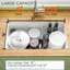 Évier de cuisine encastré en argile réfractaire L 30 po x l 19 po, cuve simple encastrée blanche, installation double, 4 accessoires personnalisés inclus