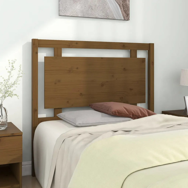 Schiavo Solid Wood Headboard, 125.5 x 100 cm, Honey Brown