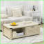 Table basse rustique en chêne pâle avec tiroir & amp; Tablette ouverte pour le salon-682328575