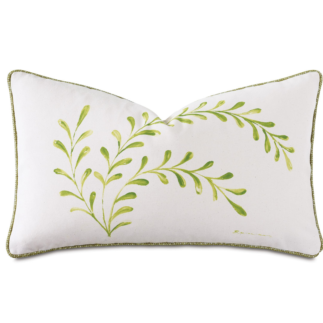 Charlotte Moss Dublin Hand Painted Cotton Lumbar Pillow Eastern Accents