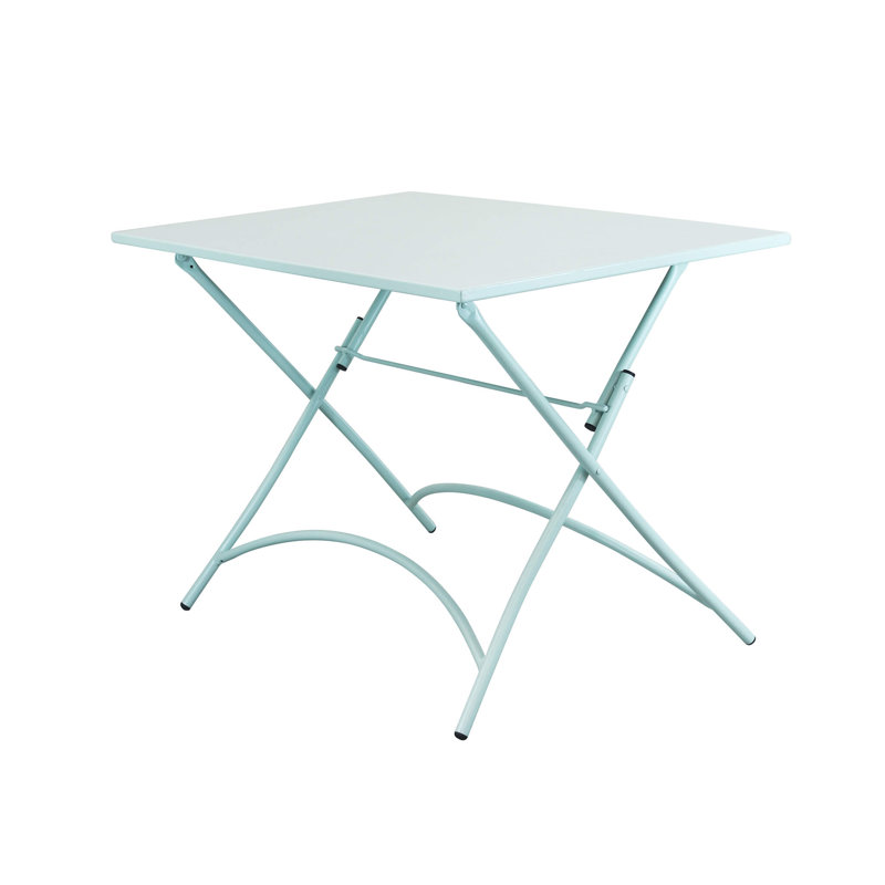Tammo Rectangular Portable Folding Table, 72cm H x 110cm L x 70cm D, Green