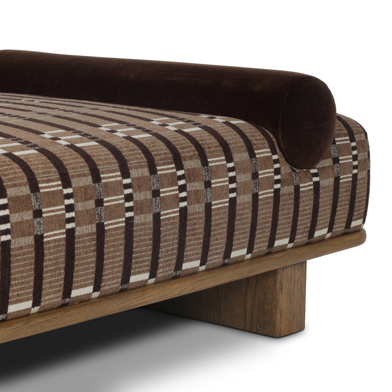 Teia Upholstered Bench, Sandhill Cocoa