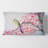 Housse et insert de coussin rectangulaire bel oiseau sur une branche en fleurs II