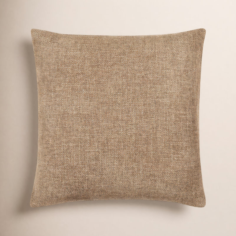 Kamaili Reversible Pillow Cover, Pillow Cover Only - No Insert, 20"H x 20"W, Brown