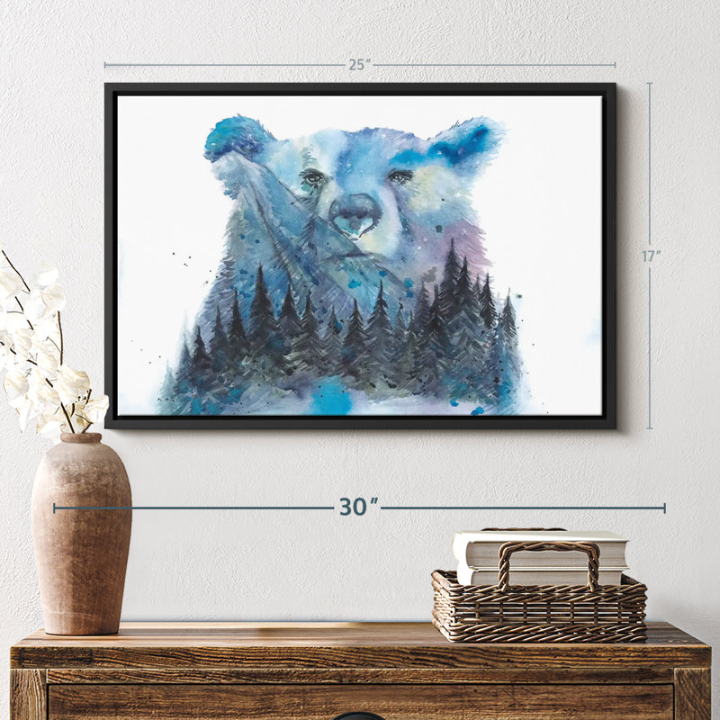 Animal «Illustration d'ours des forêts», H 17 po x l 25 po
