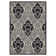 Arneshia Damask Sand/Black Area Rug