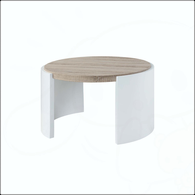 Table basse Zoma Oak & White