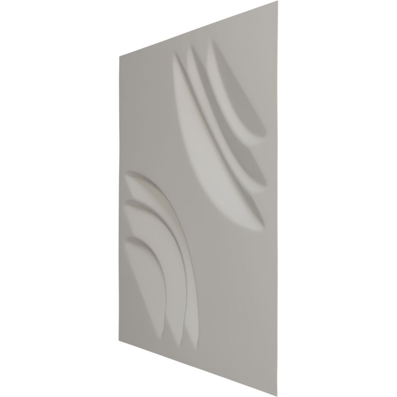 Panneau mural 3D décoratif Artisan EnduraWall, H 19,63 po x l 19,63 po x P 1,4 po, Rose champagne métallique nacré universel