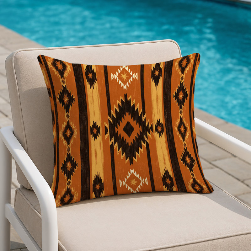 Sacred Trails Indoor And Outdoor Throw Pillow, Square 20"