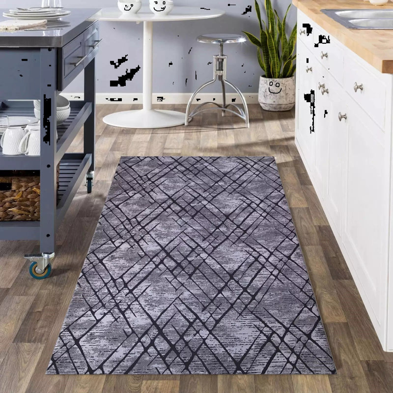 Alaila Abstract Area Rug, Runner 60 x 220cm