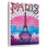 Affiche rétro Paris Paris Eiffel