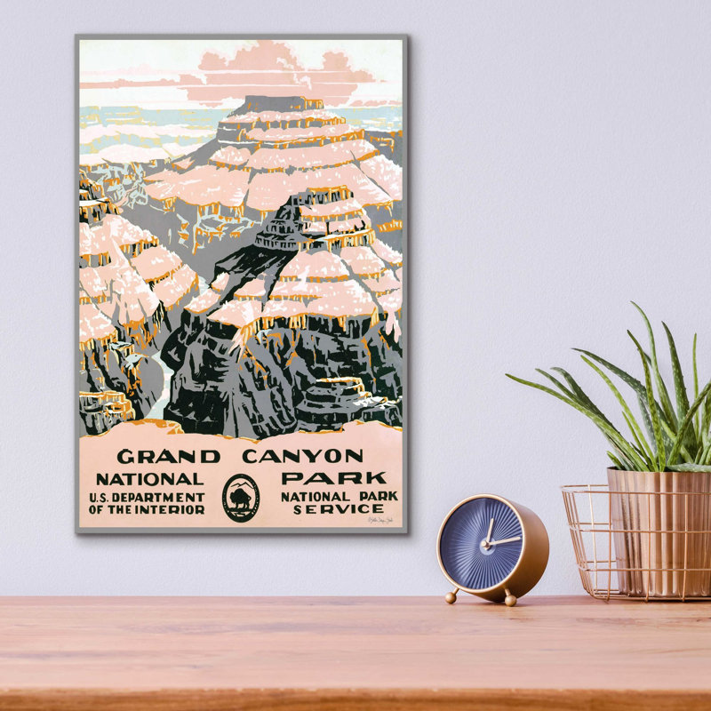 «Grand Canyon» par Stellar Design Studio, art mural en verre acrylique, H 16 po x l 12 po x P 0,13 po
