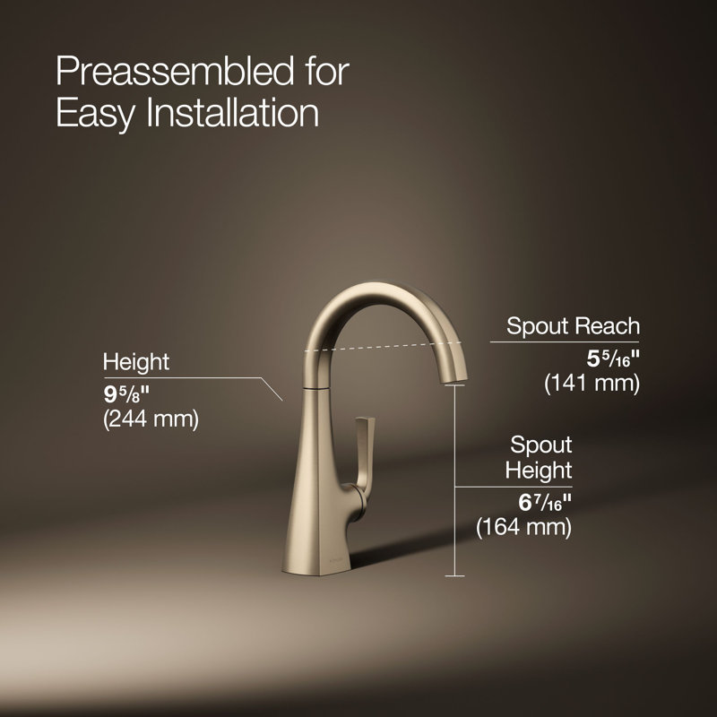 Graze Beverage Faucet, Bronze