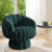 Upholstered Swivel Accent Chair Barrel Chair with Pillow-1721539069