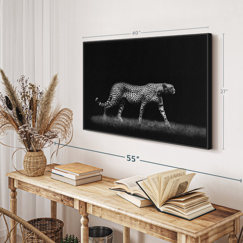 Animal "Impression sur toile monochrome", H 27 po x l 40 po