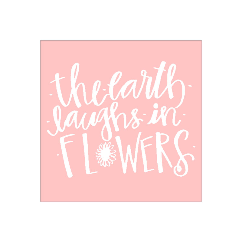 Earth Laughs Flowers - Wrapped Canvas Print, 122cm H x 122cm W x 3.8cm D