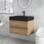 Meuble-lavabo de 30 po avec lavabo en quartz noir-1120677064