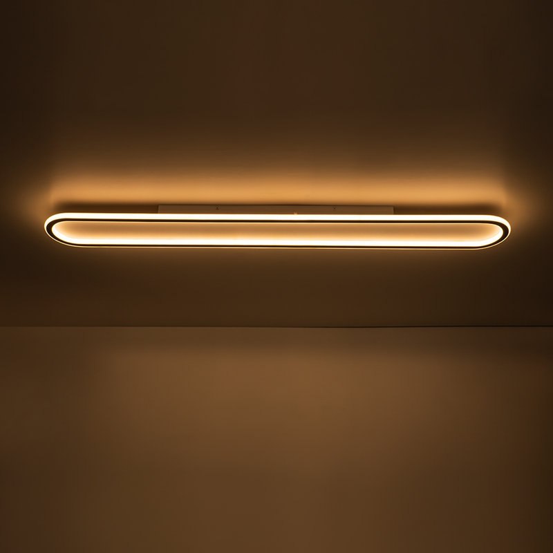 Plafonnier semi-encastré rond à DEL 1 lumière Kesly, H 2,2 po x l 47,2 po x P 5,9 po