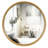 Wood Round Wall Mirror for Bathroom Bedroom Vanity Home Decoration-1013306244-1013173689
