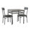 Dining Table Set, 3 Pcs Space Saving Kitchen Table With 2 Chairs