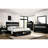 Modern Solid Wood Queen Size Bed With Storage In Black Bedroom Tranquility For Bedroom, Contemporary Style