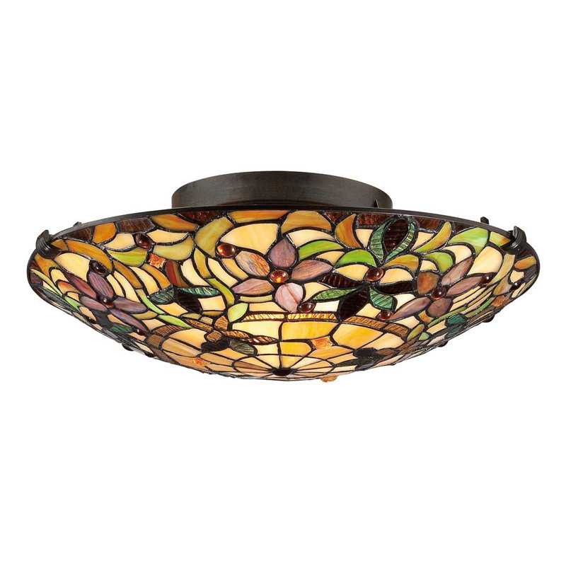 Riffe Glass Flush Mount