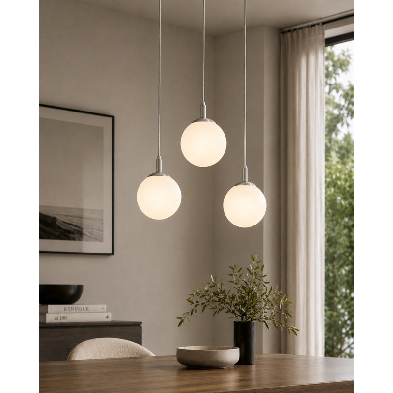 Altia 3 - Light Cluster Pendant, Satin Nickel