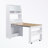 Kitchen Pantry Cabinet with Hutch and Foldable Dining Table-234177366