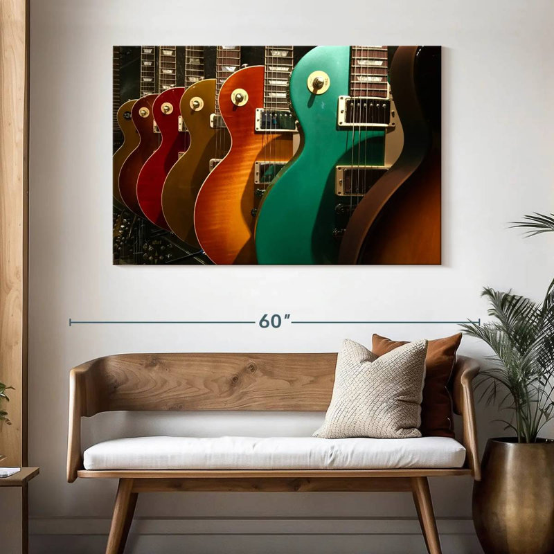 Abarca Electric Guitars Display, 32" H x 48" W