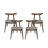 Casaleggio Fabric And Rubberwood Dining Chairs-1685447601