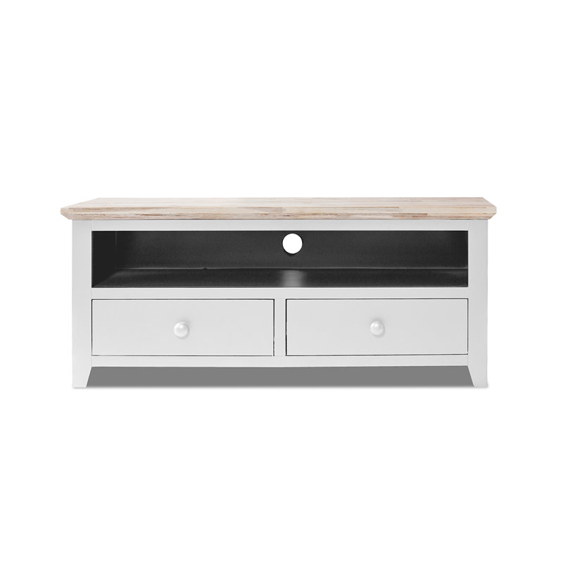Doria Unfinished TV Stand for TVs up to 50", White