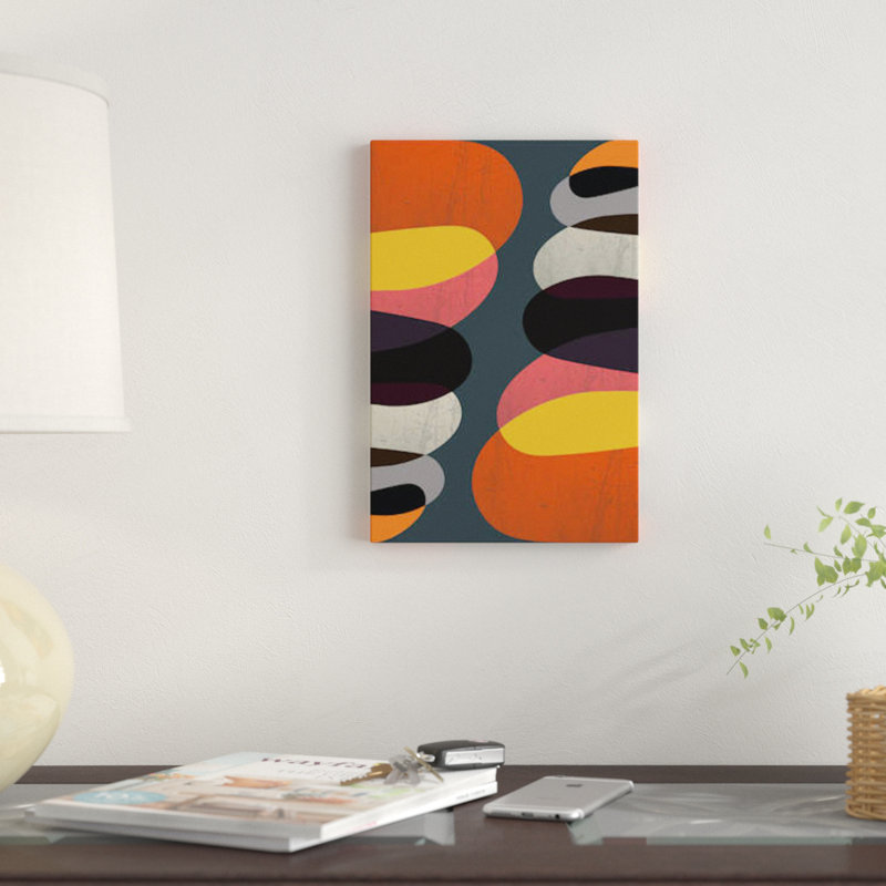 « graphic i », impression sur toile, H 18 po x l 12 po x P 1,5 po, Toile tendue, Pas de tapis