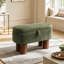 Pouf de rangement moderne en velours côtelé, banc rembourré pour chambre, entrée, salon et hall d'entrée-297338454