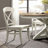 Dining Chairs, 2. Smoky White Finish. Saddle-Shaped Seat. Hardwood. 22"W X 23.82"D 40"H Side Chairs Of 2, Seats, Hardwood Construction. 40"H. Easy Assembly
