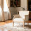 Chaise d'appoint Amando French Country, revêtement beige
