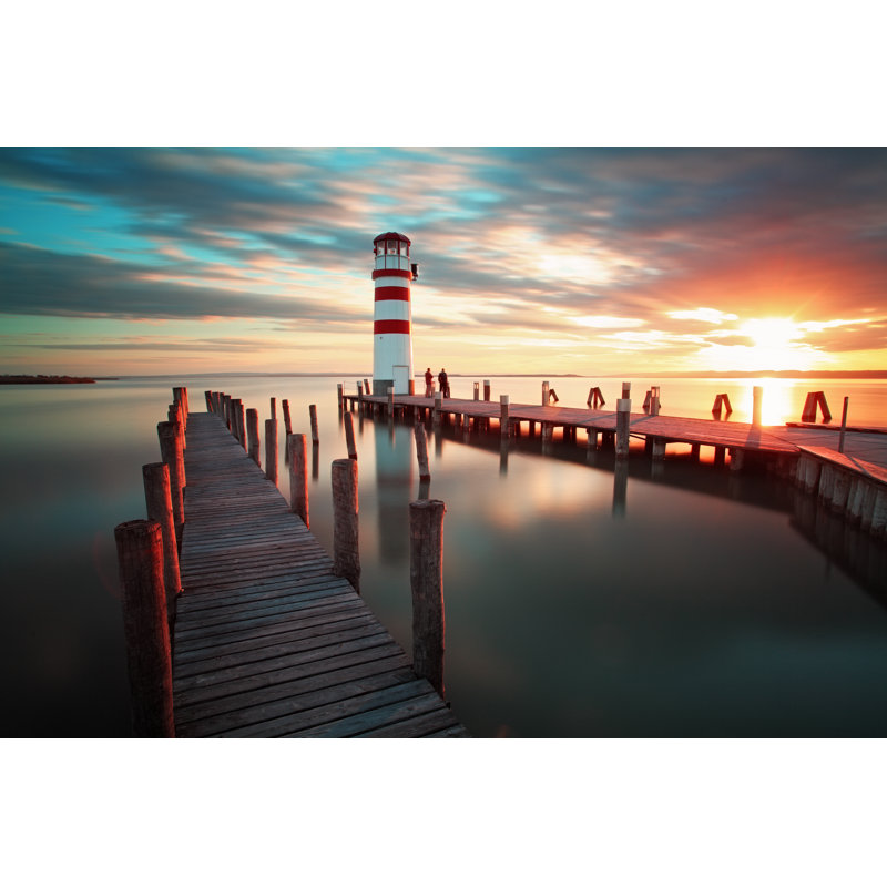 Ocean Lighthouse - Wrapped Canvas Print, 51cm H x 76cm W x 3.8cm D