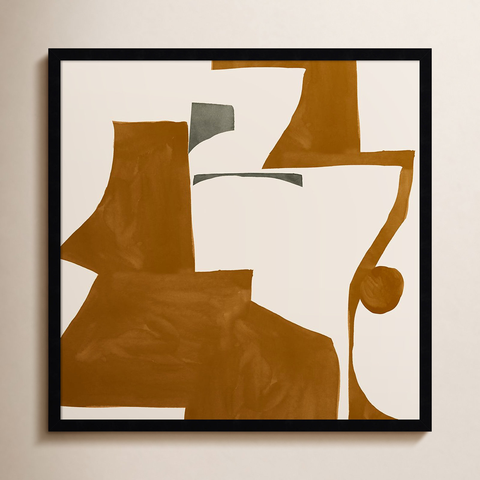 Forecast I Print by Sozi, Black, 25" H x 25" W x 1" D