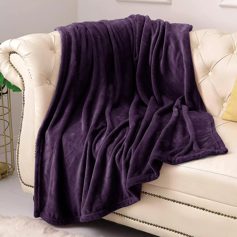 Fairmont Park Throw, 150cm W x 200cm L, Aubergine