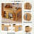 Loft Bed With Storage Cabinet, Wardrobe With A Cloth Curtain, Led Design And Stairs-647888429