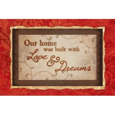 Home Built Red - Wrapped Canvas Print