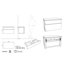 Mahie 80 mm Single Double Bathroom Vanity Base
