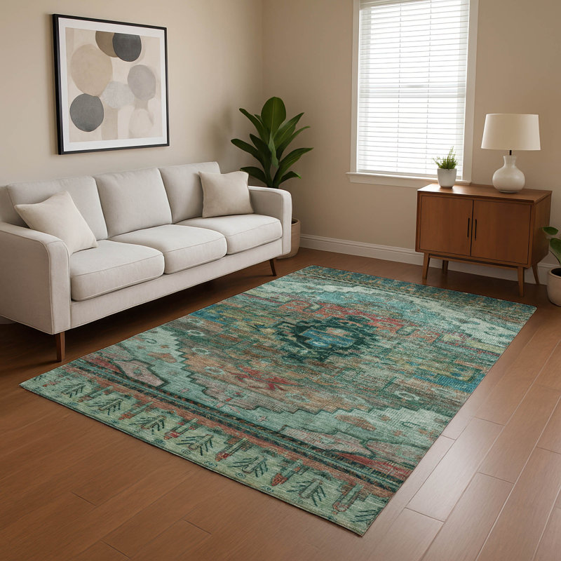 Premium Machine Washable Verlin AMF1776 Tribal Rug, Rectangle 10' x 14'
